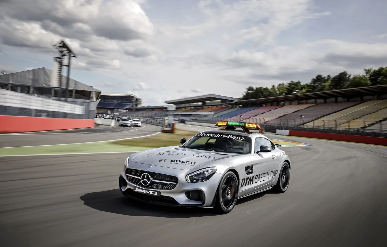 Фото обои Mercedes, мерседес, AMG, DTM, Safety Car, 2015, GT S, C190