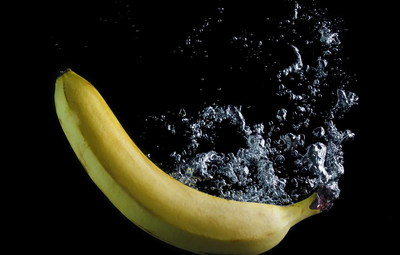 Фото обои вода, фрукт, банан