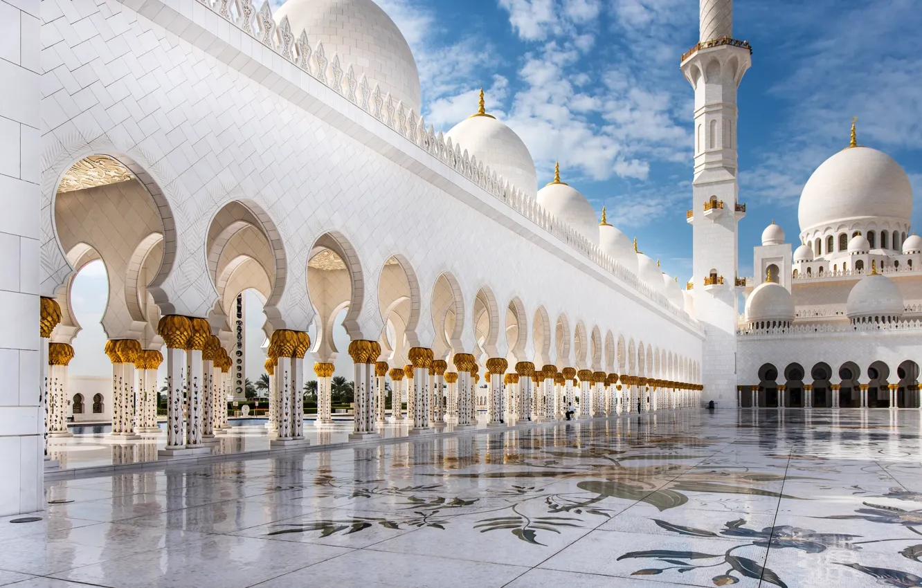 Фото обои стены, Abu Dhabi, Абу-Даби, белая Мечеть, Шейх, Sheikh Zayed Bin Sultan Al Nahyan Mosque, Зайд