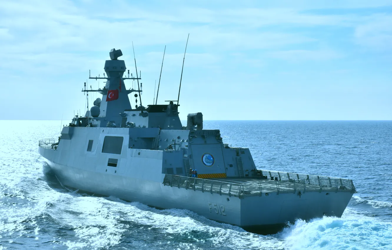 Фото обои корвет, ВМС Турции, TCG Büyücada