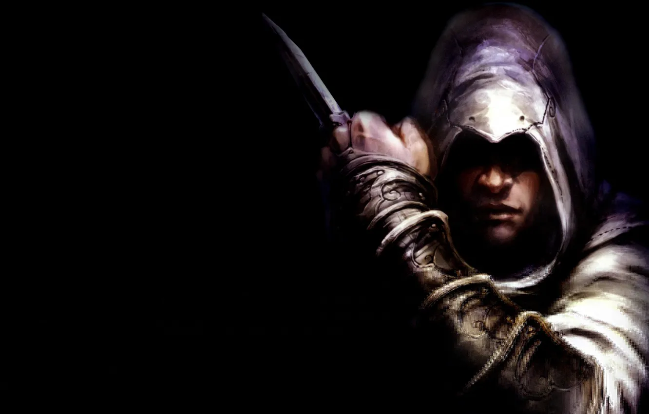 Фото обои темнота, клинок, Assassin’s Creed, Кредо убийцы