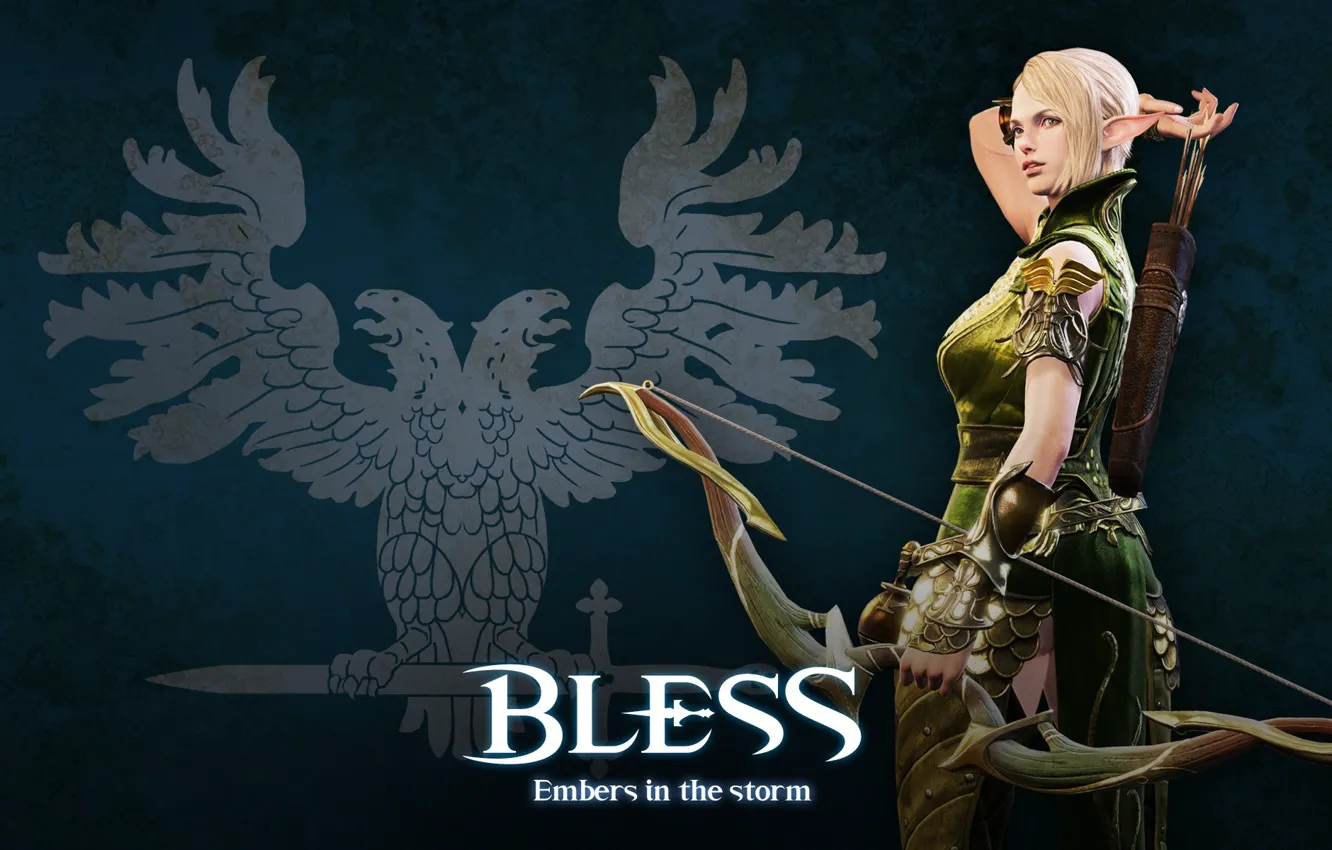 Фото обои game, Microsoft Windows, MMORPG, elf, bow, 2017, Mac OS Classic, Massively multiplayer online role-playing game