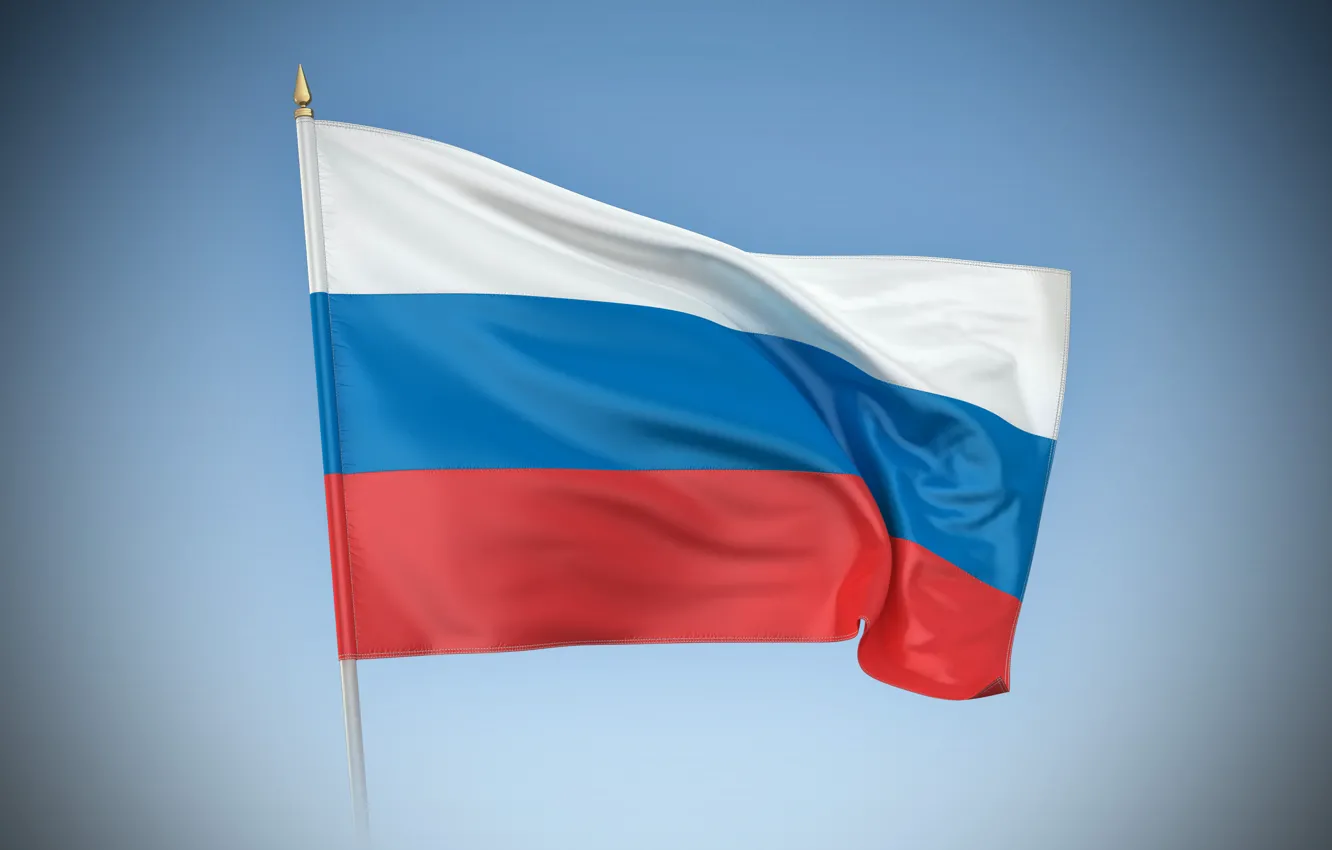 Фото обои белый, синий, красный, флаг, россия, триколор, russia