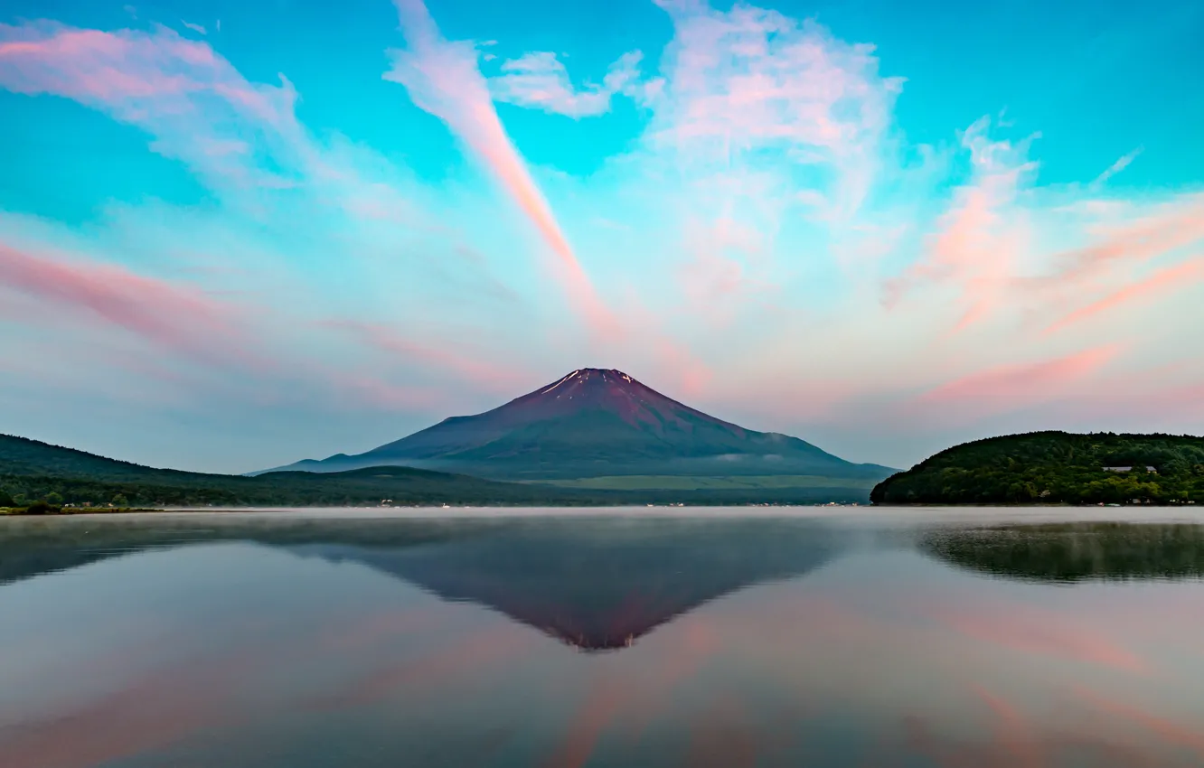 Фото обои пейзаж, гора, вулкан, Япония, Fuji