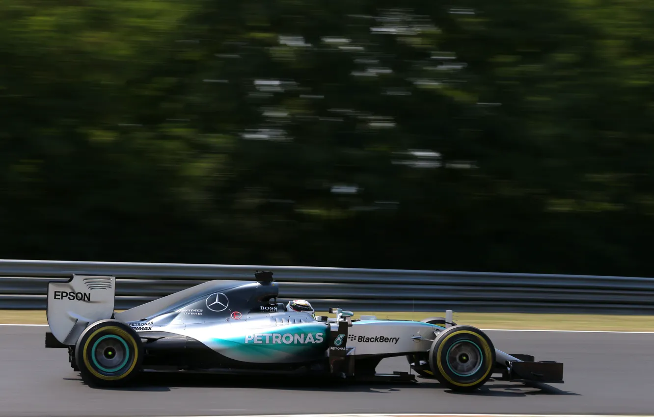 Фото обои Профиль, Mercedes, Formula 1, Lewis Hamilton, W06