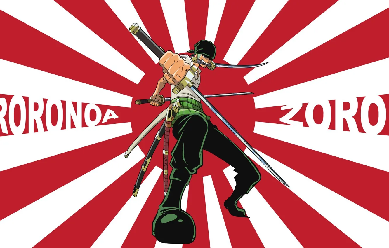 Фото обои green, Japan, sword, game, One Piece, pirate, anime, katana