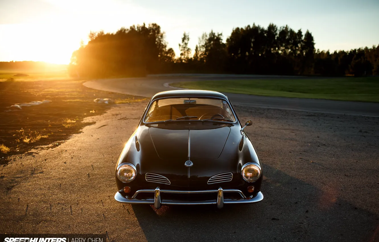 Фото обои Volkswagen, Car, Sunset, Photography, Karmann Ghia, Socal