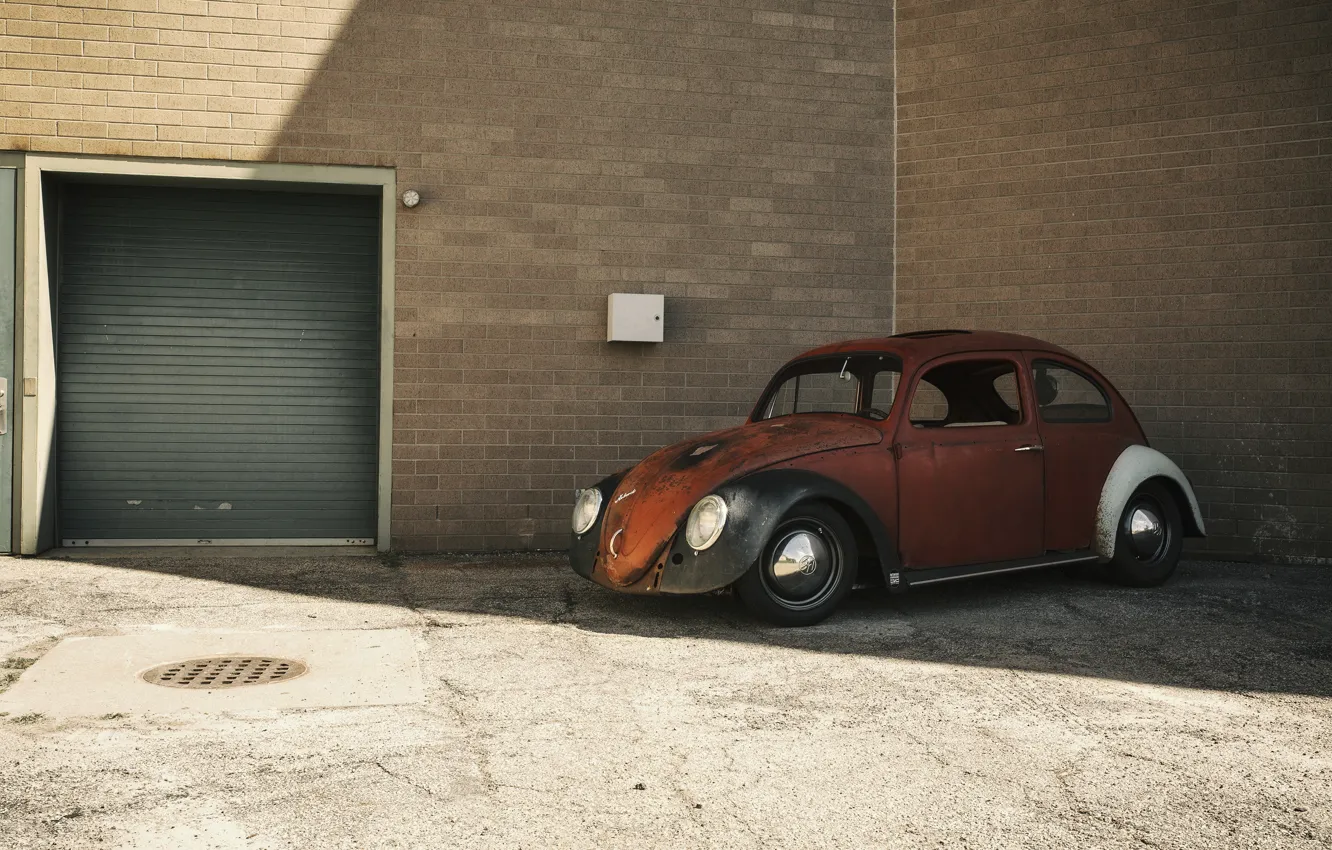 Фото обои volkswagen, beetle, Old, Jakes