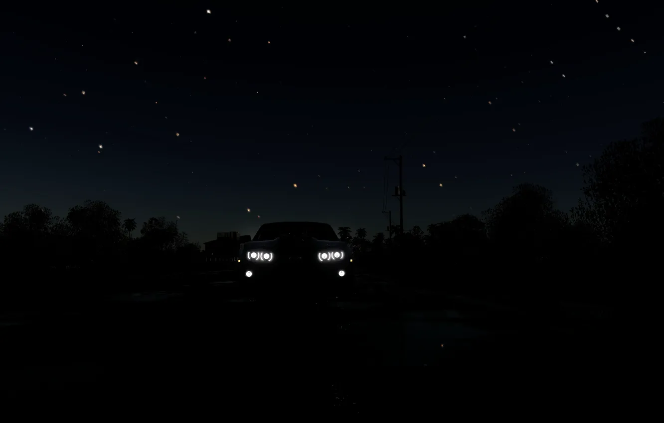 Фото обои Chevrolet, Camaro, carro, jogo, estrelas, noite