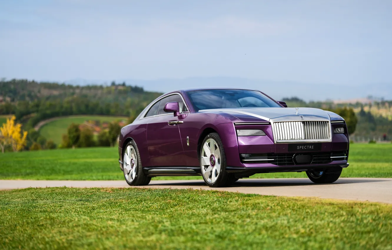 Фото обои Rolls-Royce, purple, Spectre, Rolls-Royce Spectre