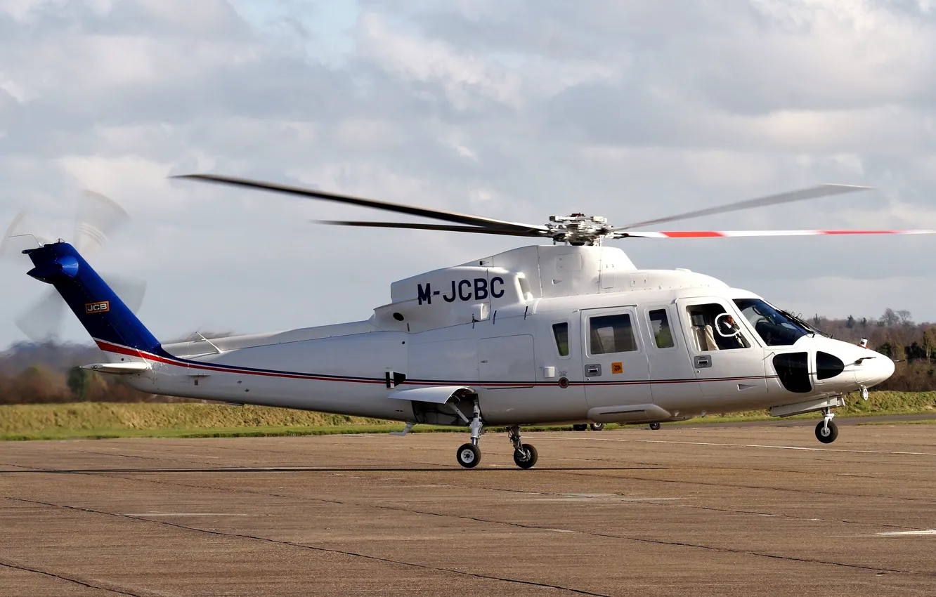 Фото обои вертолёт, Сикорский, коммерческий, «Спирит», Sikorsky S-76 Spirit, S-76