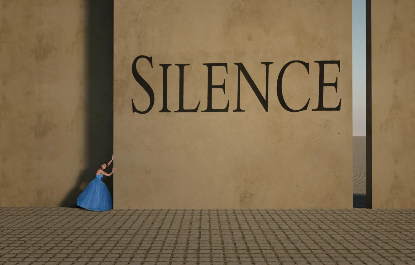 Фото обои девушка, тишина, girl, silence, Esther Margraff