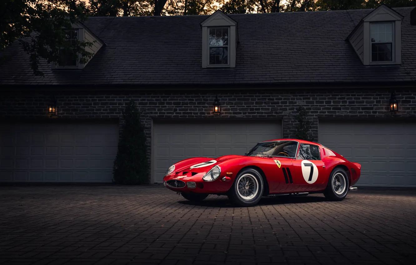Фото обои car, Ferrari, vintage, 1962, 250, Ferrari 250 GTO, Ferrari 330 LM