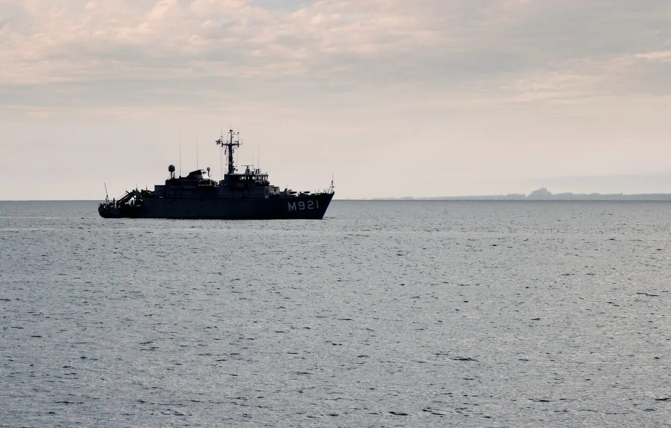 Фото обои Бельгия, минный заградитель, BNS Lobelia, M921