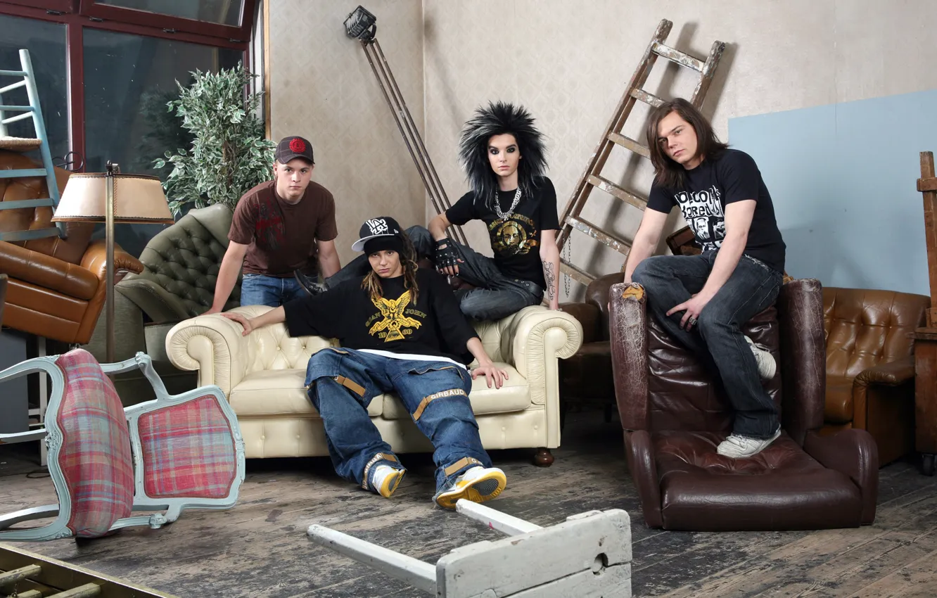 Фото обои music band, pop-rock, tokio hotel