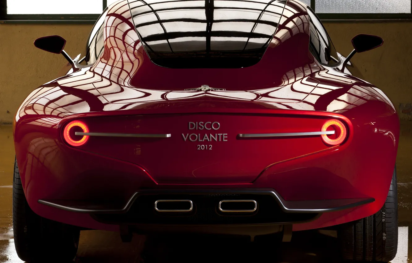 Фото обои Concept, автомобиль, вид сзади, Touring, Disco Volante, SuperLeggera