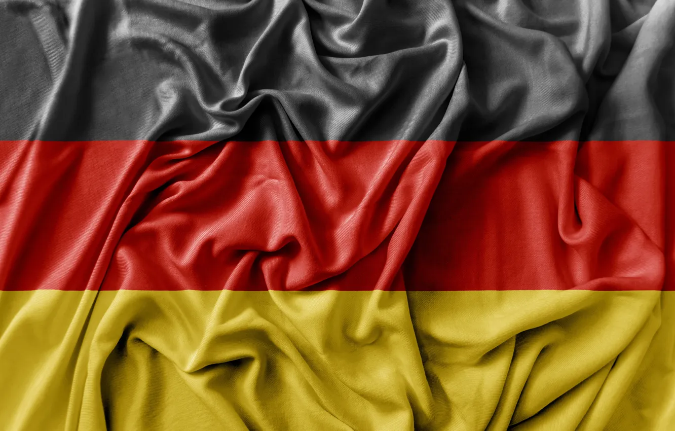 Фото обои red, black, yellow, Germany, fabric