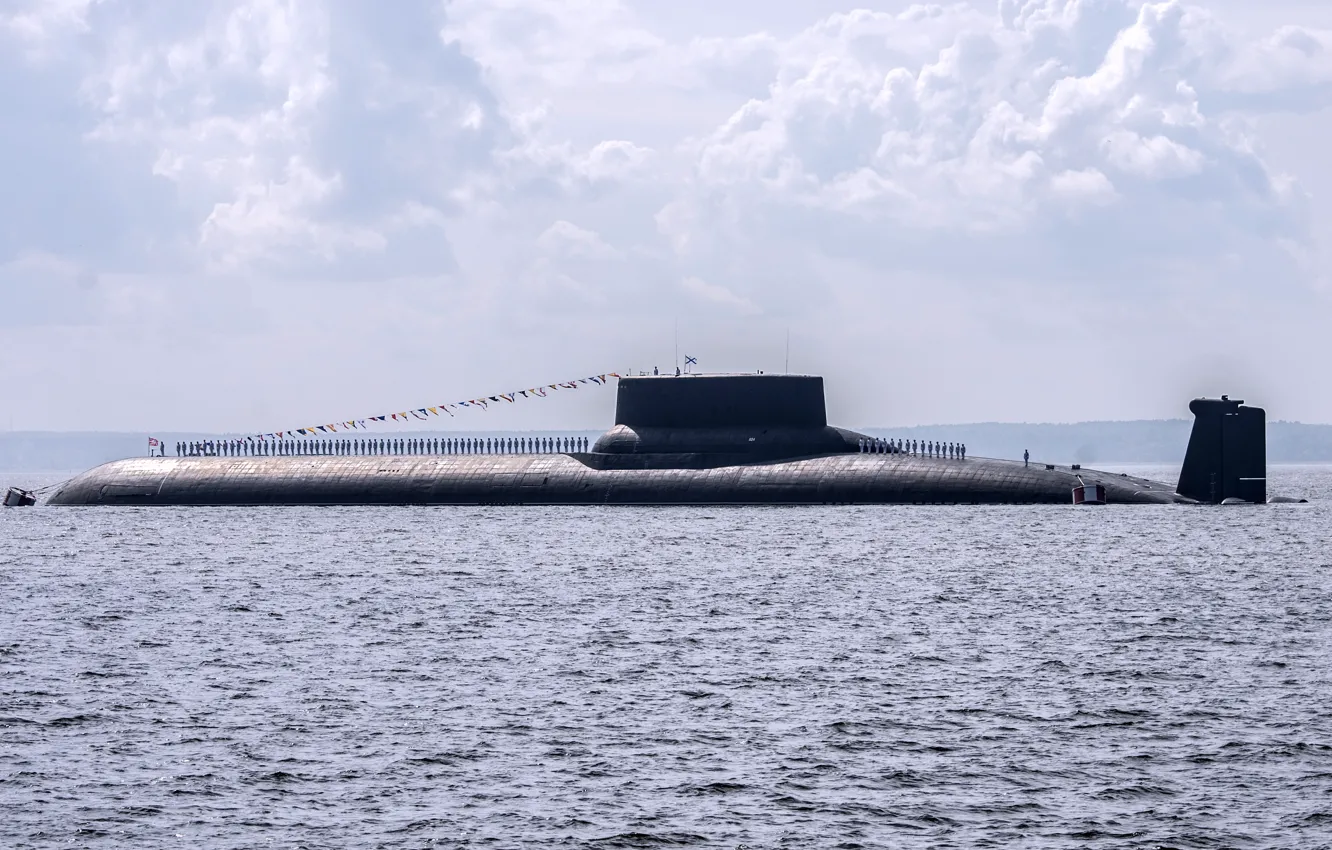 Фото обои субмарина, проект 941, дмитрий донской