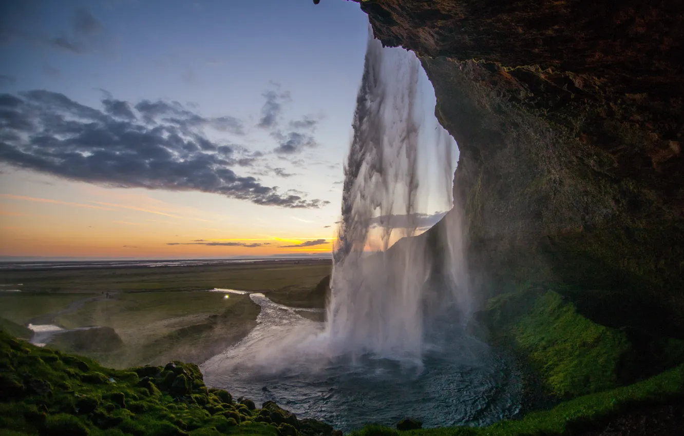 Фото обои nature, waterfall, retina, Taylor Leopold