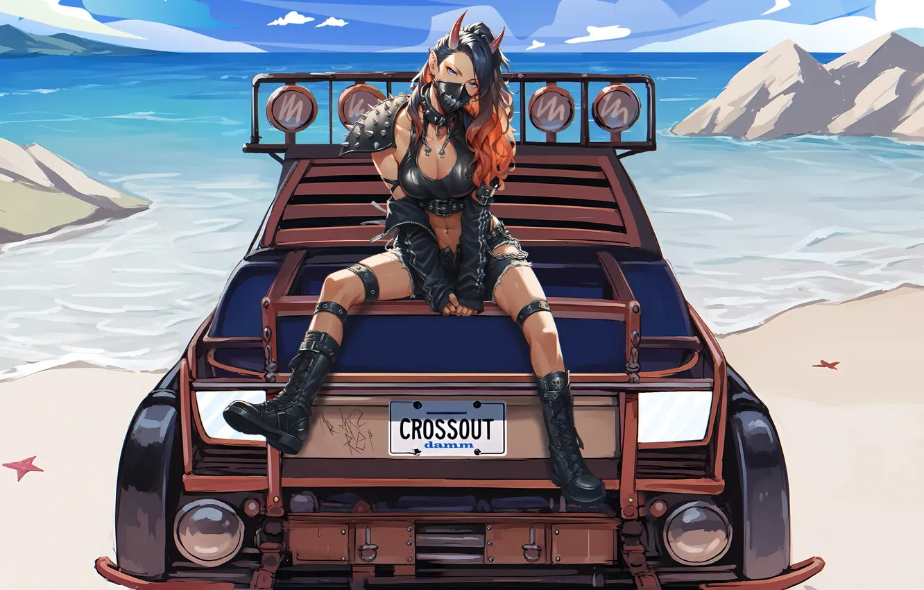 Фото обои road, warrior, rebel, beachside