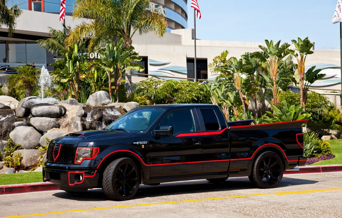 Фото обои Crimefighter Bat Truck, Tuned by Galpin, Ford F150