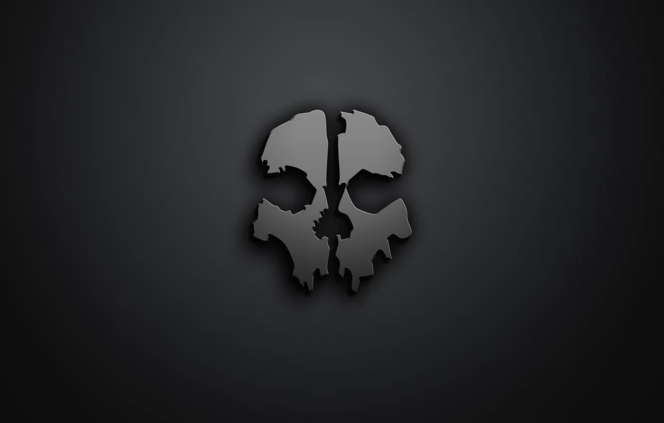 Фото обои skull, mask, silhouette