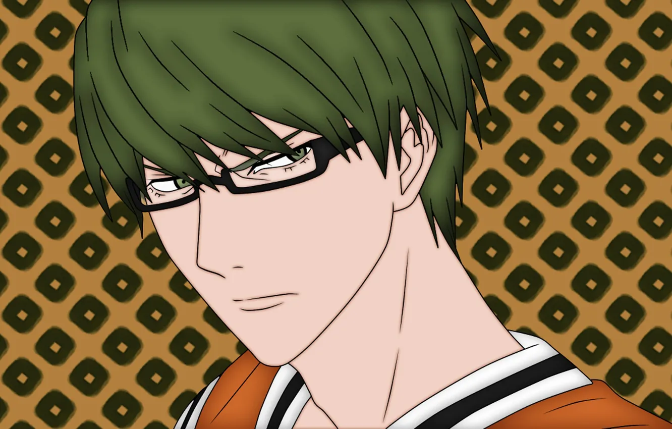 Фото обои парень, Kuroko No Basket, Баскетбол Куроко, Мидорима Шинтаро