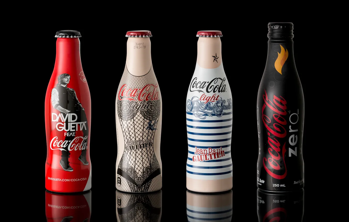 Фото обои бутылки, напиток, coca cola