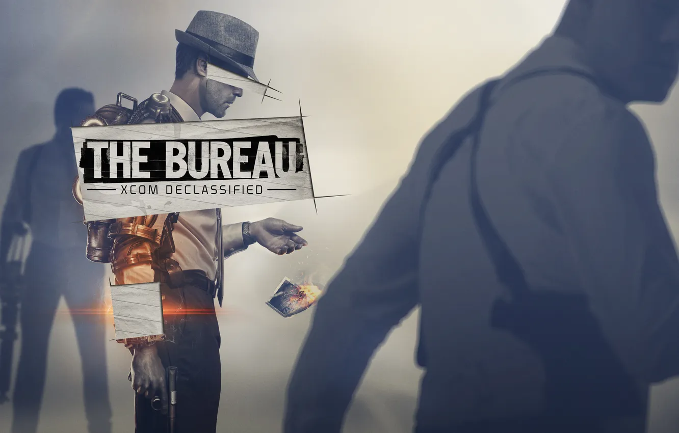 Фото обои оружие, шляпа, галстук, рубашка, агент, кобура, FBI, 2K Games