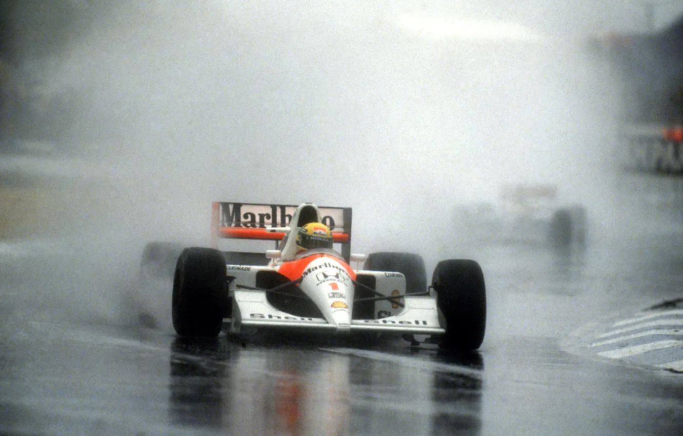 Фото обои Макларен, Лотус, спрей, 1984, Формула-1, 1990, Легенда, Ayrton Senna