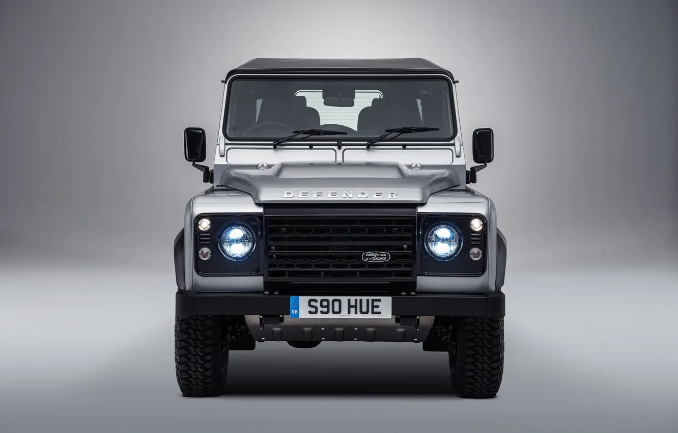 Фото обои silver, Land Rover, Defender, 2015, Special Model