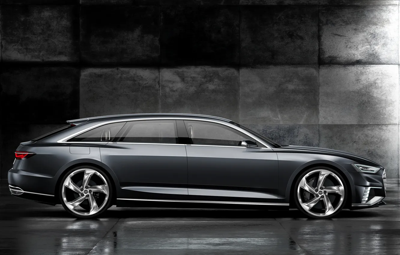 Фото обои Concept, Audi, вид сбоку, универсал, Avant, 2015, Prologue