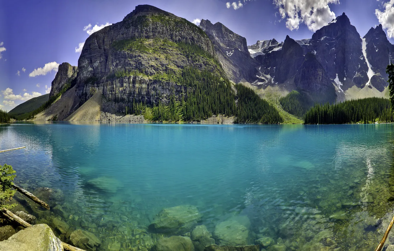 Фото обои вода, пейзаж, горы, природа, озеро, nature