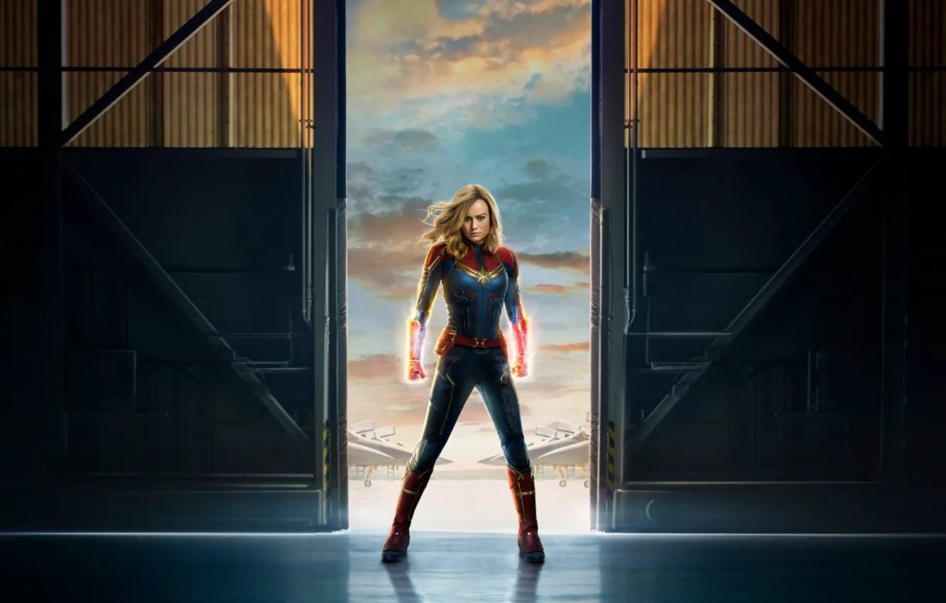 Фото обои Film, Carol Danvers, Captain Marvel, Brie Larson, 2019