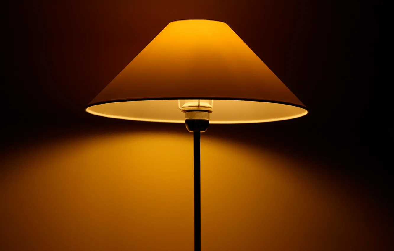 Фото обои свет, желтый, лампа