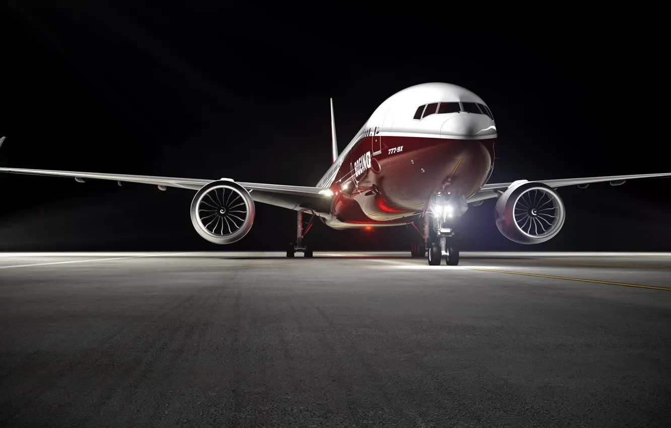 Фото обои airplane, aviation, boeing 777, liner