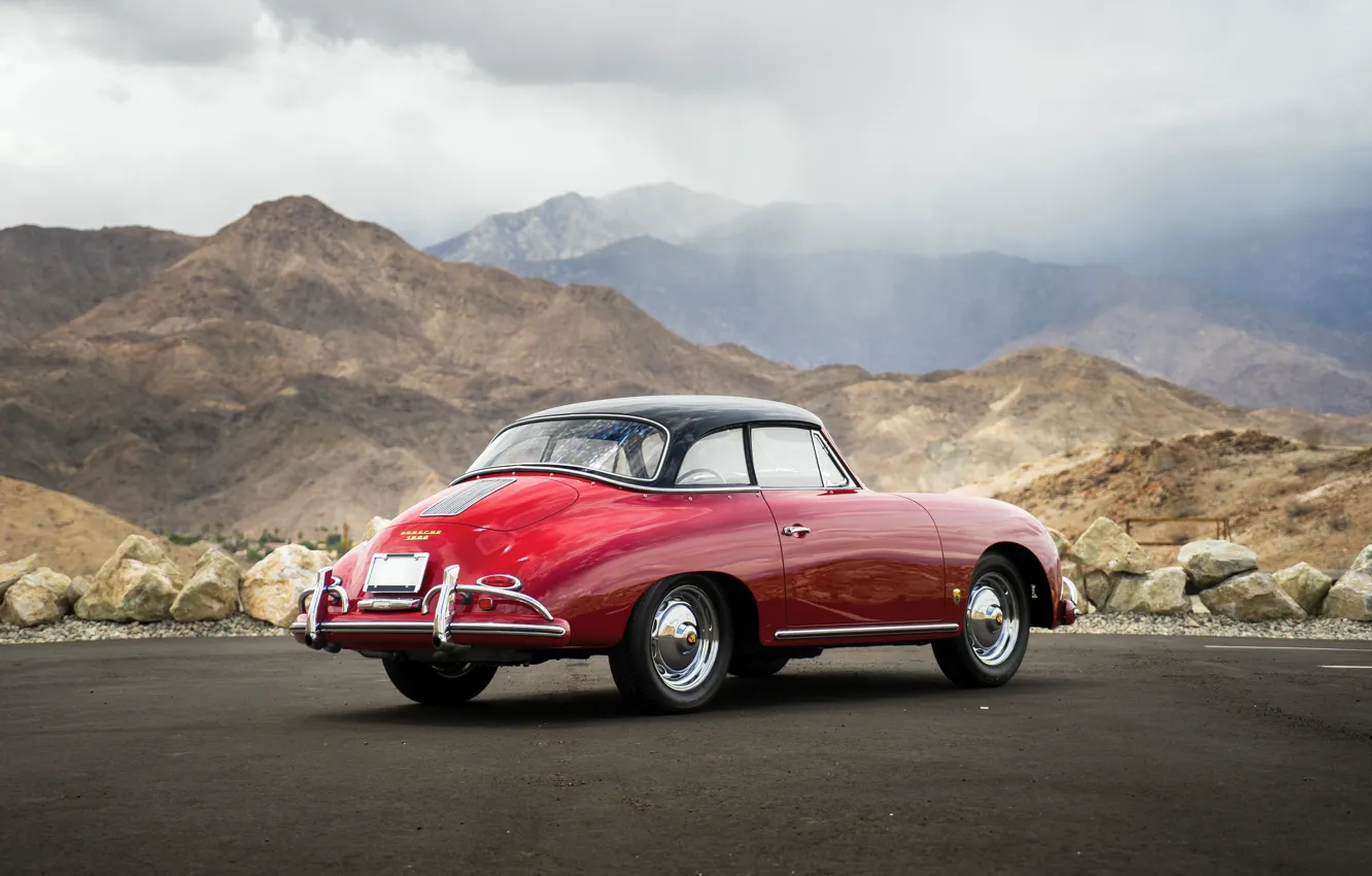 Фото обои car, Porsche, mountains, 1959, 356, Porsche 356A 1600 Cabriolet