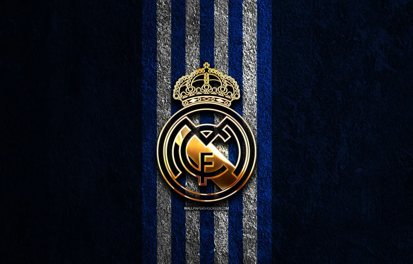 Фото обои Logo, Football, Real Madrid, Soccer, La Liga, Hala Madrid, Real Madrid CF, Badge