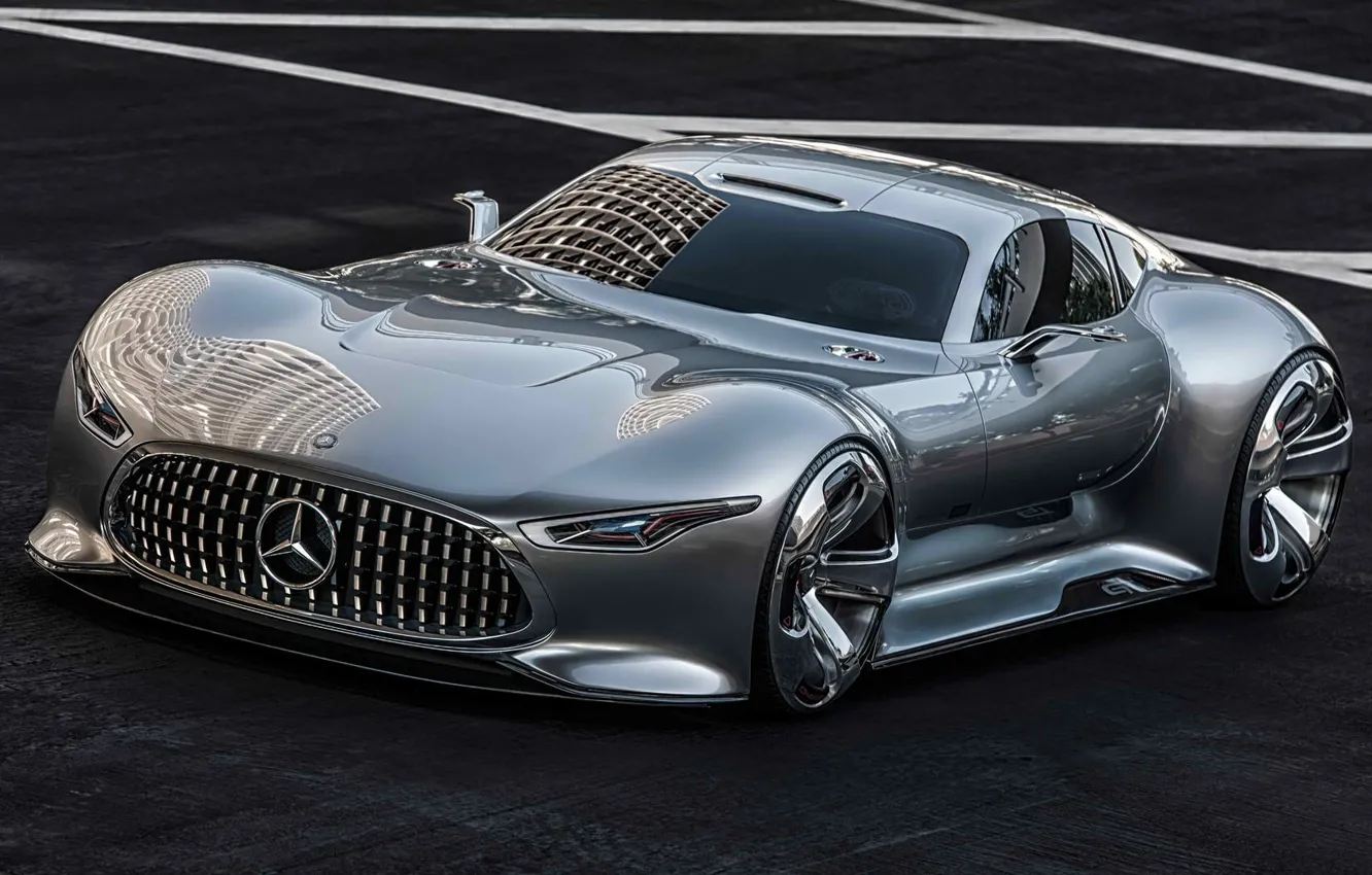 Фото обои Mercedes-Benz, concept, Vision, gran turismo, AMG