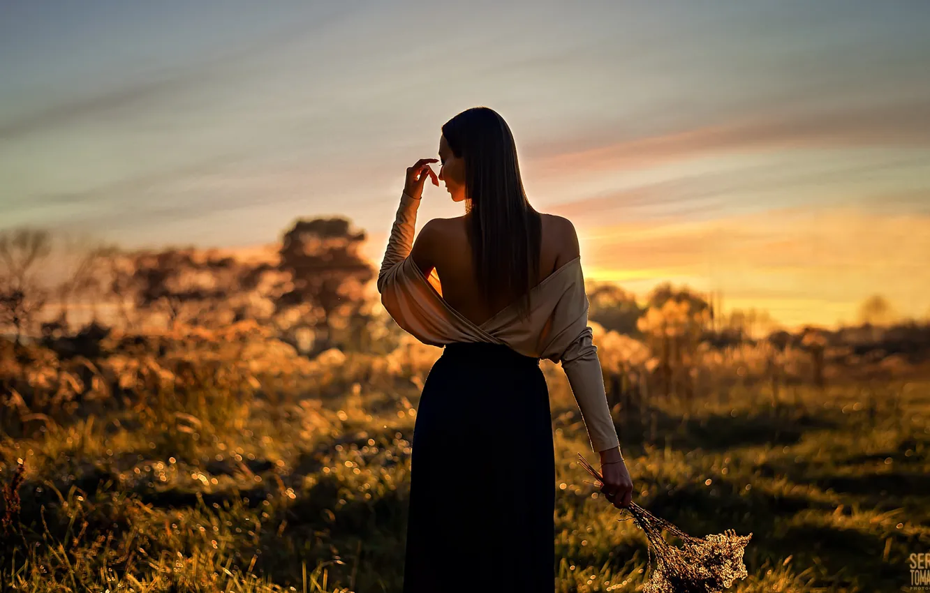 Фото обои sexy, sunset, model, Томашев Сергей