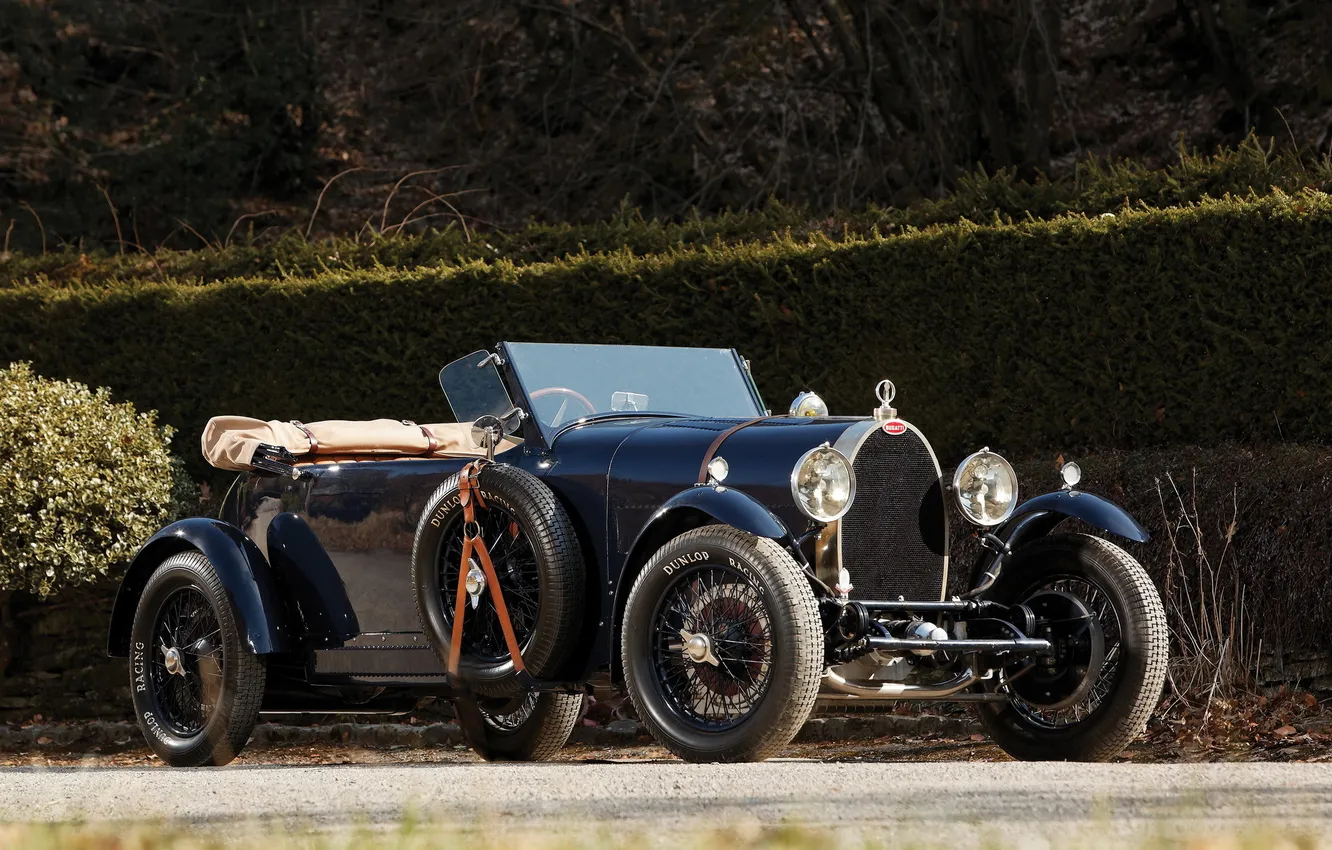 Фото обои Bugatti, автомобиль, бугатти, старинный, 1929, Open Tourer, 4-seat, Type 44