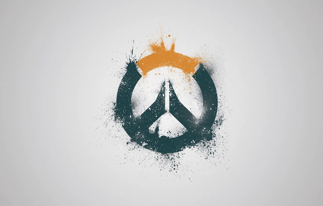 Фото обои Минимализм, Брызги, Game, Blizzard Entertainment, Over, Overwatch, Обои игры, Овервотч