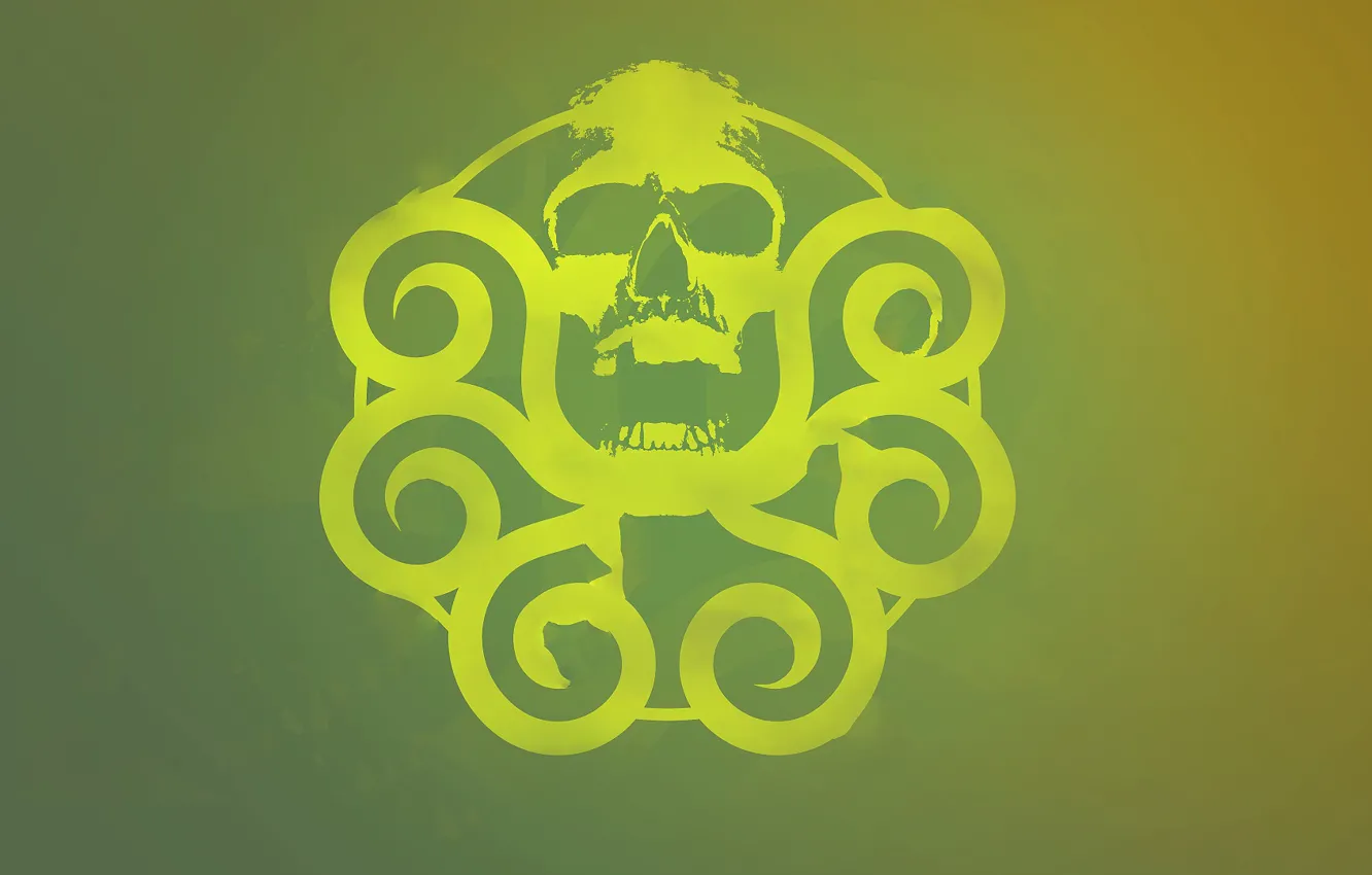 Фото обои skull, tentacles, Hail Hydra, Marvel Comics. Marvel