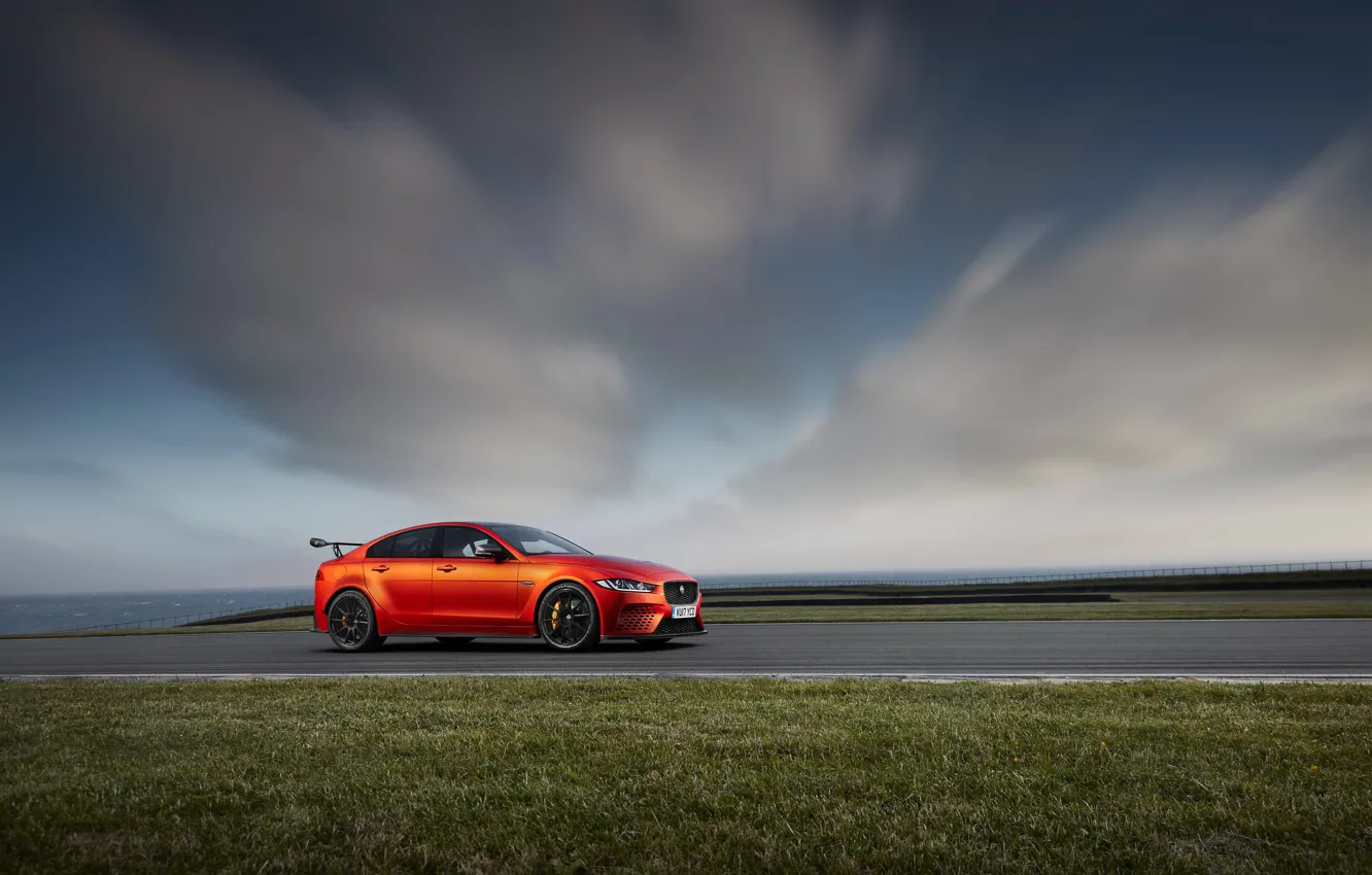 Фото обои car, Jaguar, sky, vegetation, Jaguar XE SV Project 8