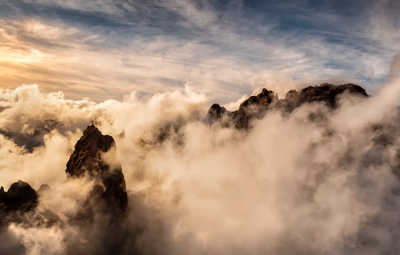 Фото обои clouds, Portugal, Madeira