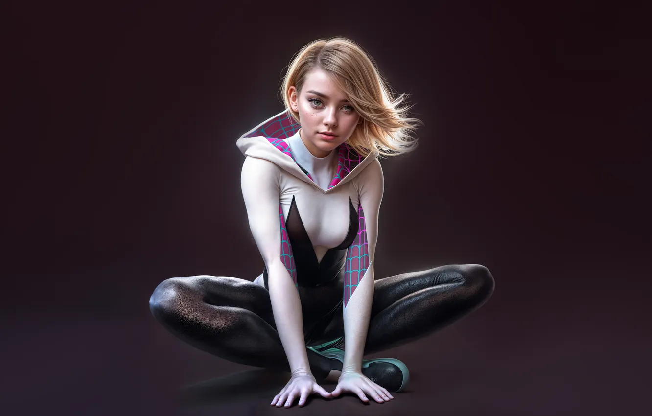 Фото обои night, gwen stacy, swinger