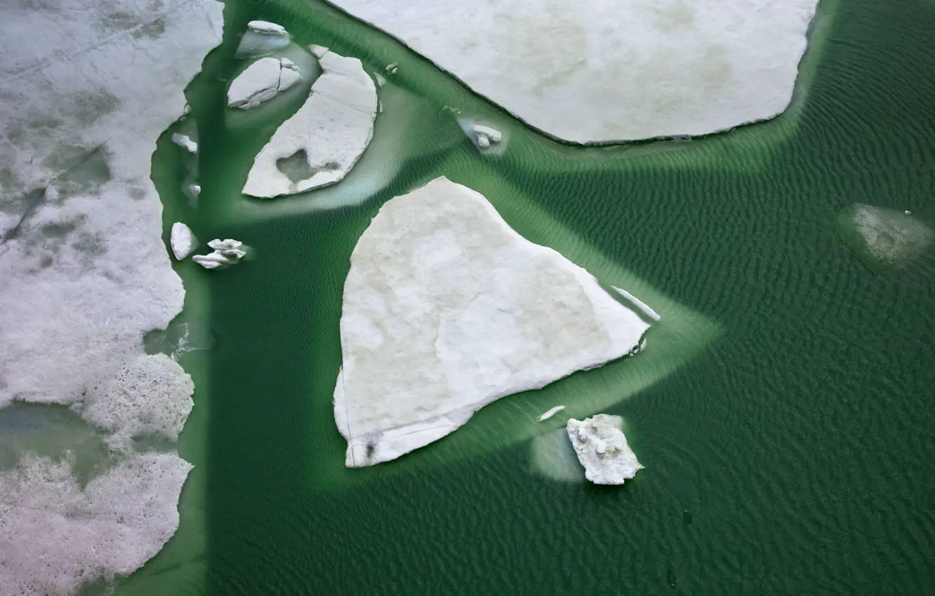 Фото обои лед, зима, озеро, Швейцария, Гримсел