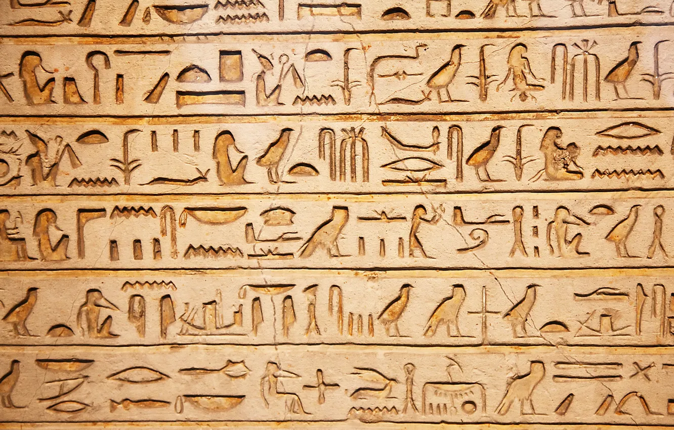 Фото обои wall, hieroglyphic, Egyptian, meaning