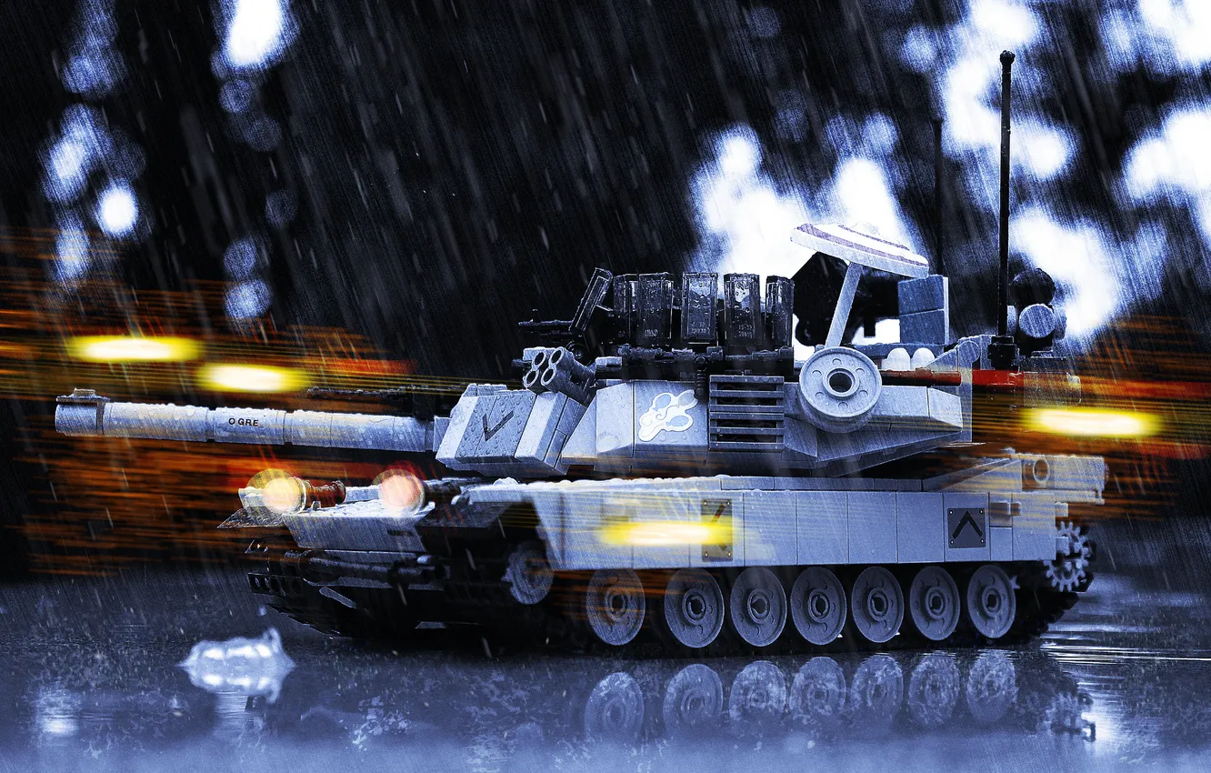 Фото обои игрушка, танк, Abrams, Абрамс