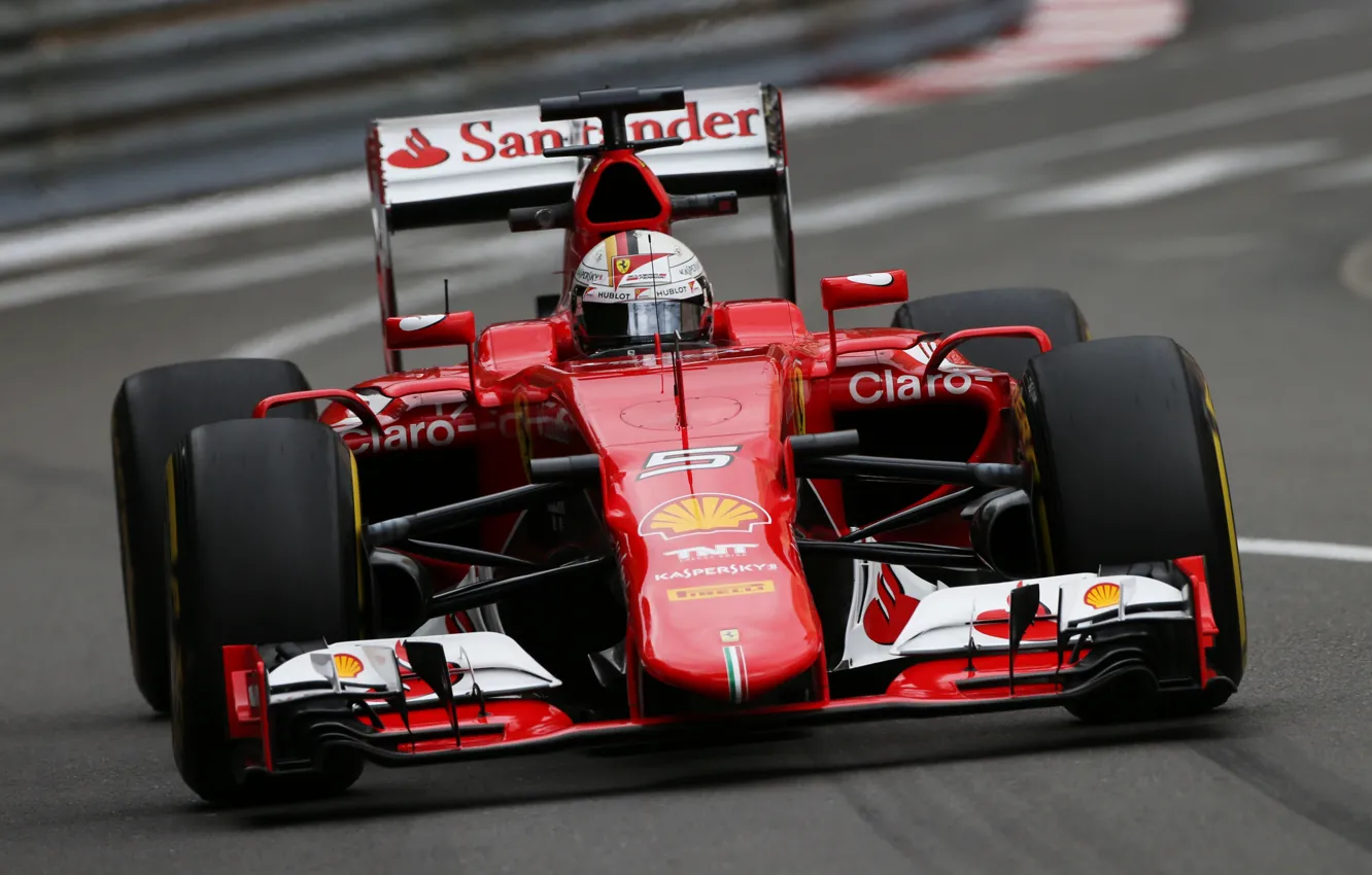 Фото обои Ferrari, Formula 1, Vettel, Monte Carlo, SF15T